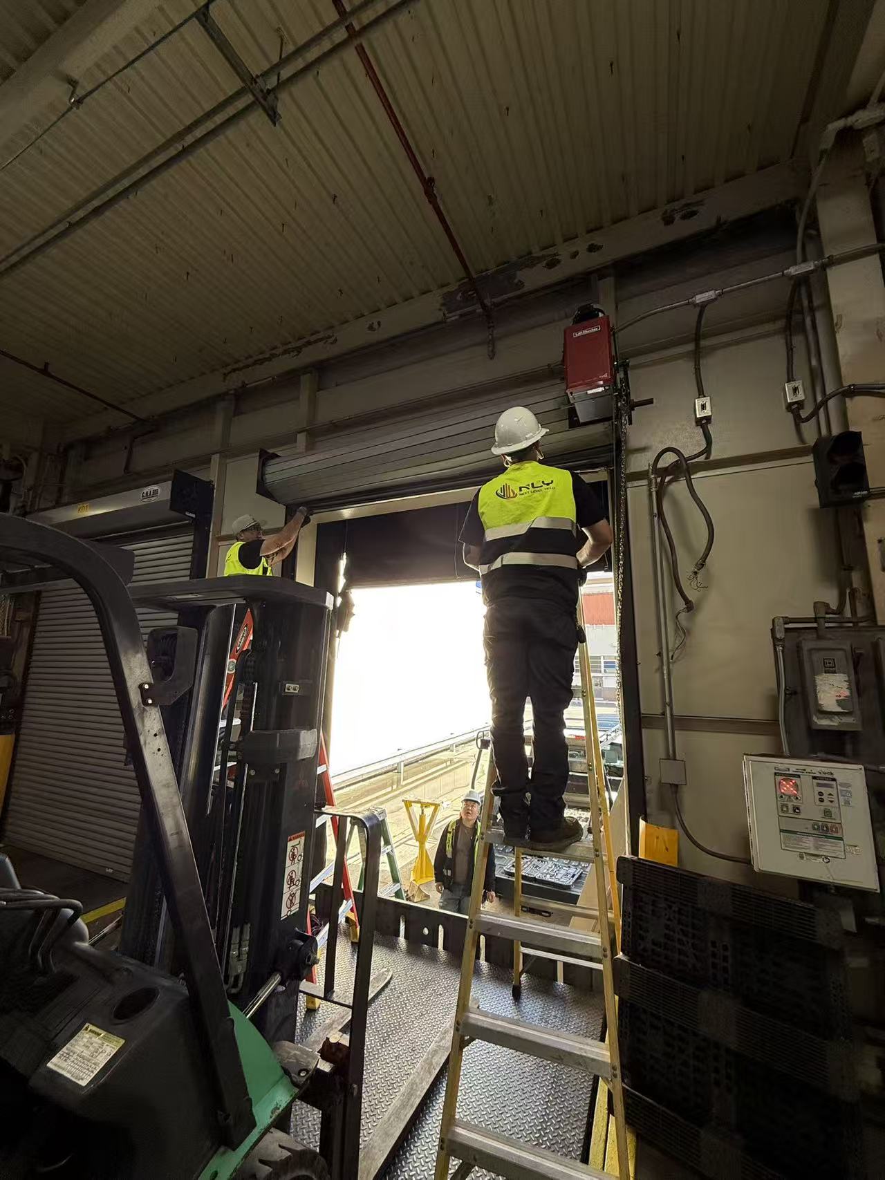 Phased dock-door installation around live receiving