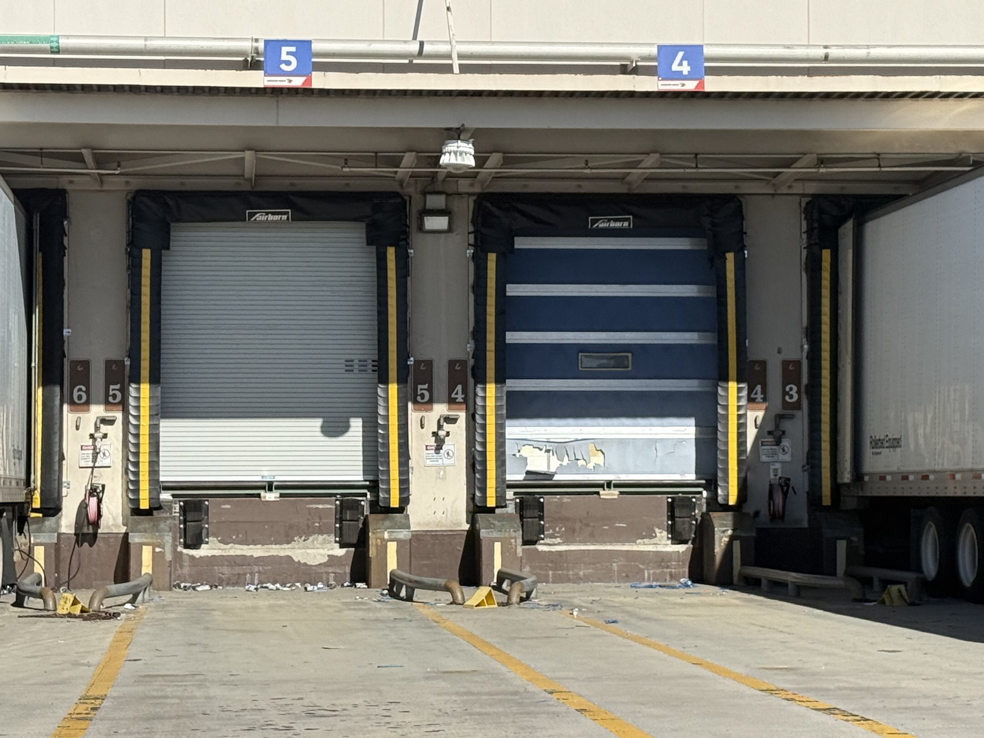 Technician servicing the high-speed door operator